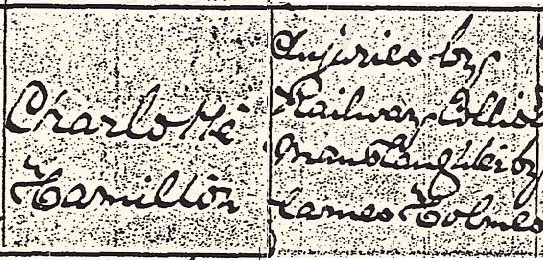 Lottie Hamilton's death certificate stating cause of death as injuries by railway collision, manslaughter by James Holmes