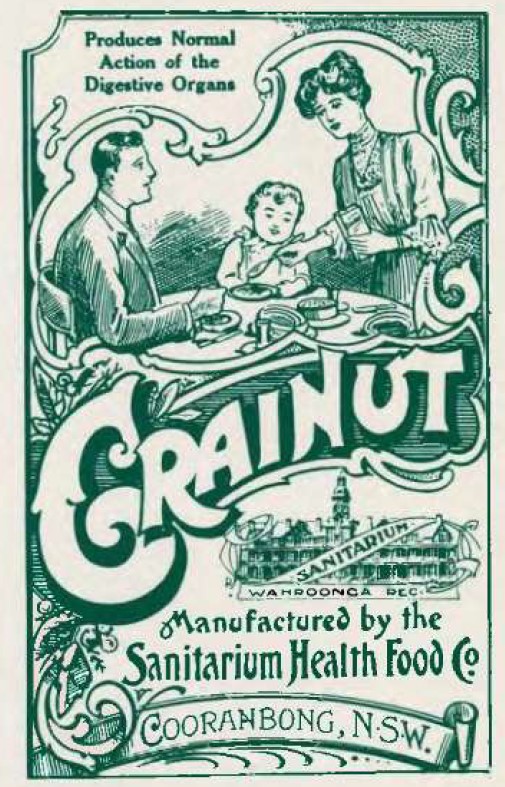 Product image for breakfast cereal manufactured by the Sanitarium Health Food Company